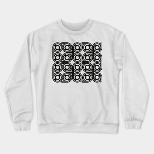 Black and white pattern elegant deco Crewneck Sweatshirt
